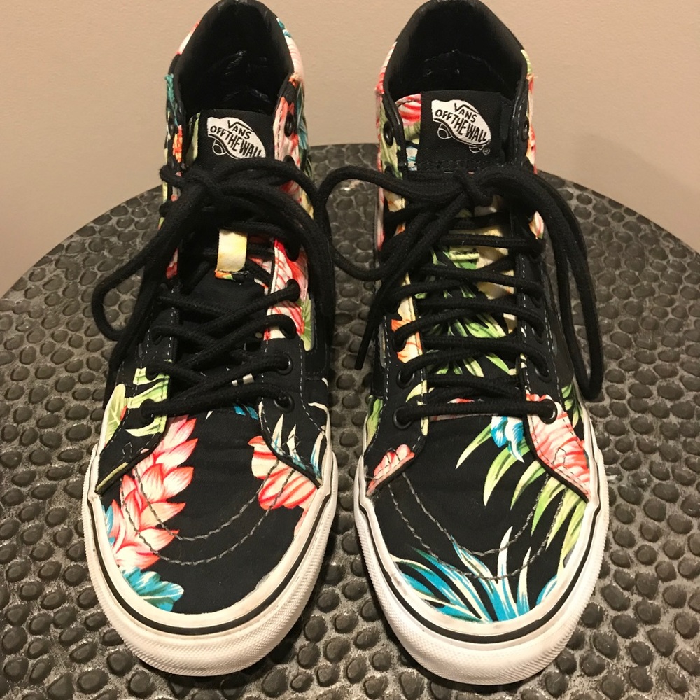Floral Hightop Vans